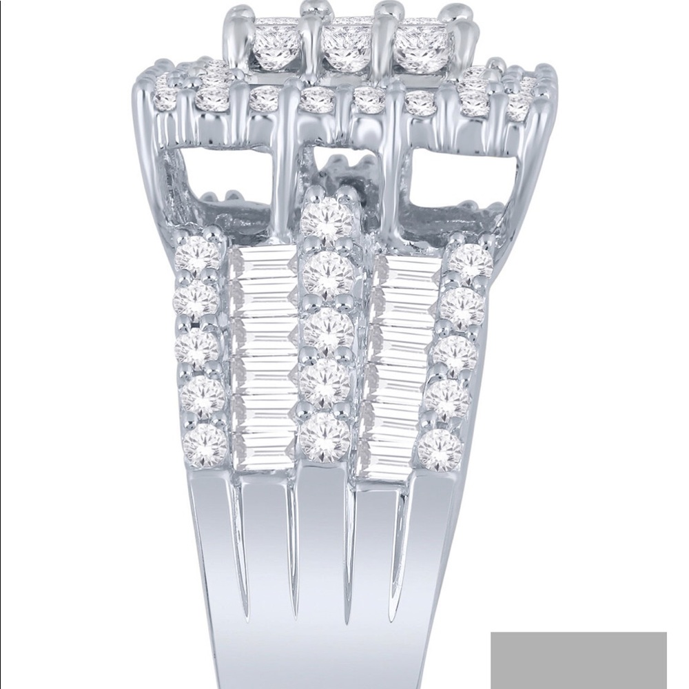 3ct tw Diamond 14k White Gold Ring